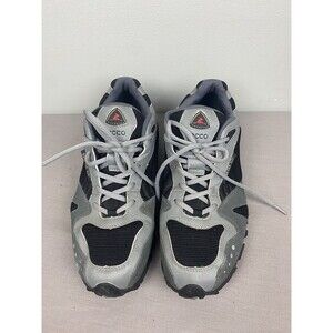ECCO Gray Faux Leather Hiking Shoes US Men's 6-6.5‎ Gore-Tex Receptor Line READ